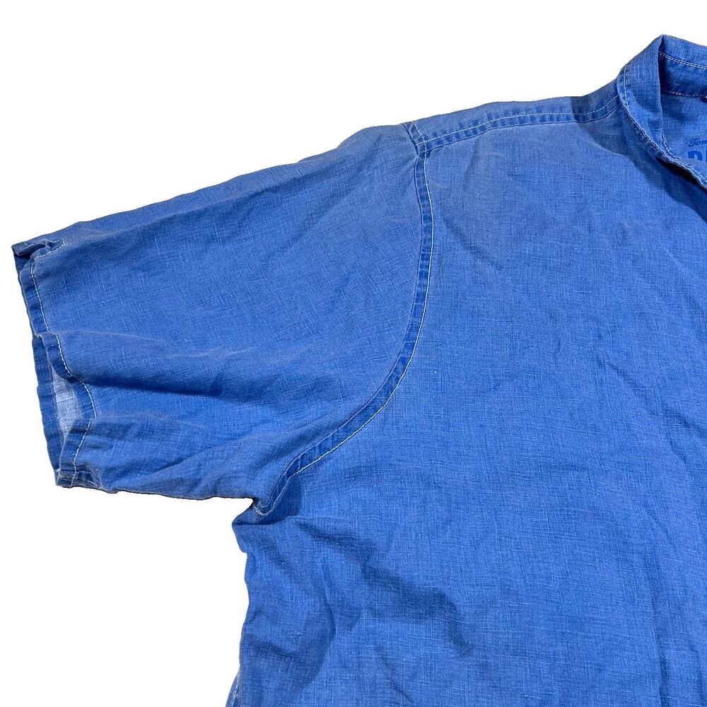 Tommy Bahama Relax 100% Linen Button Front Short Sleeve Camp Shirt Men's 4XT - Picture 5 of 10